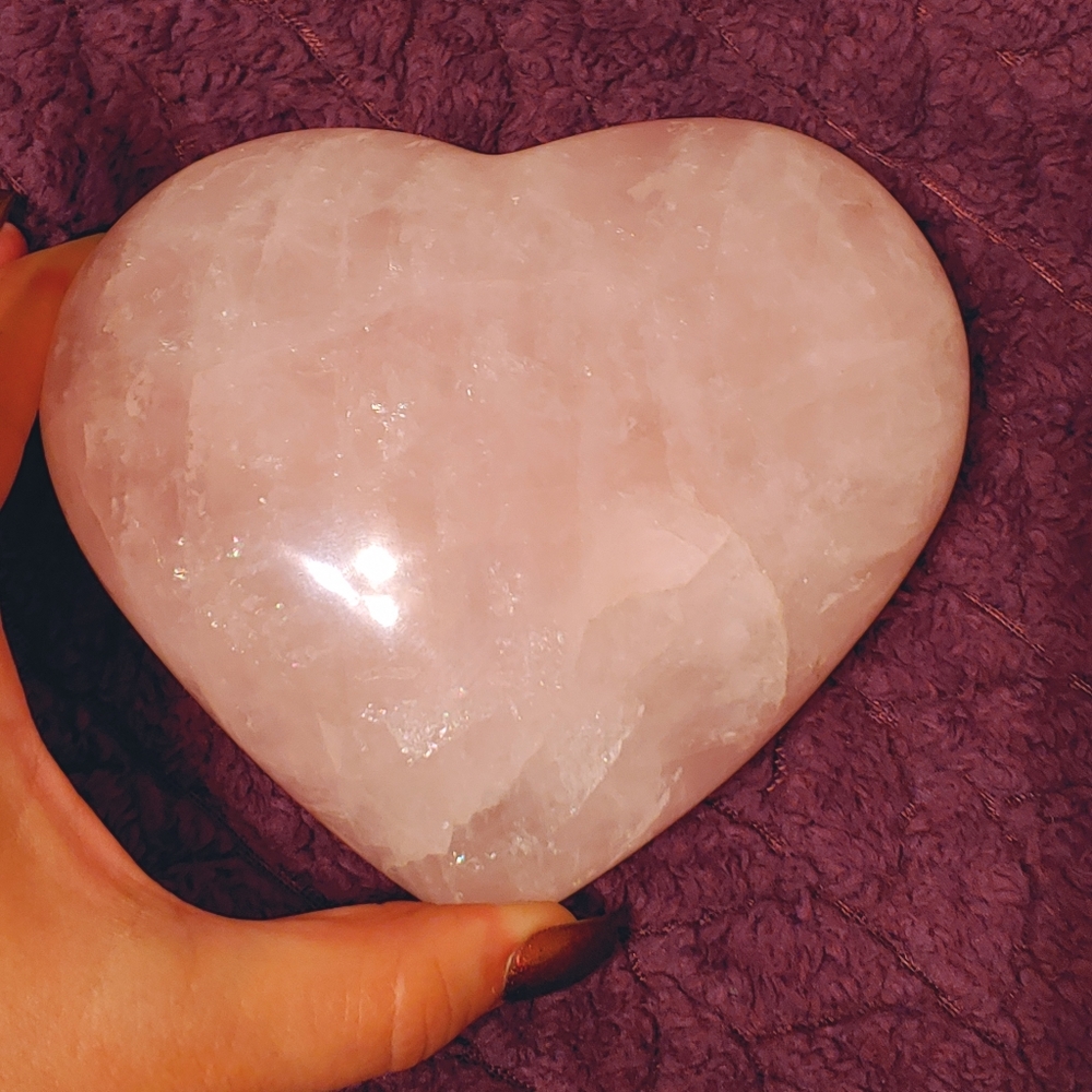 Large Rose Quartz Heart